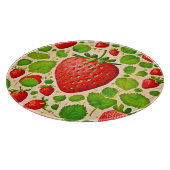 ストロベリーダダイストアートワーク カッティングボード (角)