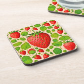 ストロベリーダダイストアートワーク コースター (左側)