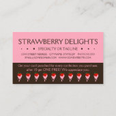 ストロベリーチョコレートイチゴのパンチカード ロイヤリティカード (裏面)