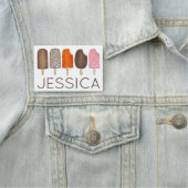 ストロベリーチョコレートエクレイルアイスクリームポピクル 名札 (インサイチュ)