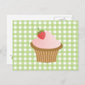 ストロベリーチョコレートカップケーキ ポストカード (正面/裏面)