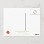 ストロベリーチョコレートカップケーキ ポストカード (裏面)