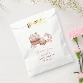 ストロベリーチョコレートケーキベリースイートベビーシャワー フェイバーバッグ