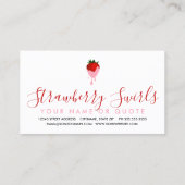 ストロベリーチョコレートストロベリースワーカード 名刺 (裏面)
