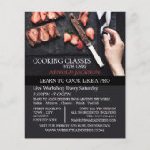 ストロベリーチョコレート料理クラス広告ズ チラシ (正面)