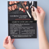 ストロベリーチョコレート料理クラス広告ズ チラシ (手)