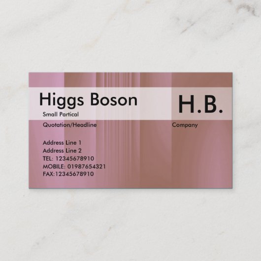 ストロベリーチョコレート 名刺 (正面)