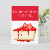 ストロベリーチーズケーキアフタヌーンティーパーティー 招待状 (スタンド正面)