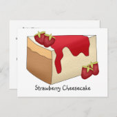 ストロベリーチーズケーキレシピカード ポストカード (正面/裏面)