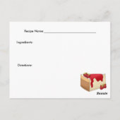 ストロベリーチーズケーキレシピカード ポストカード (裏面)
