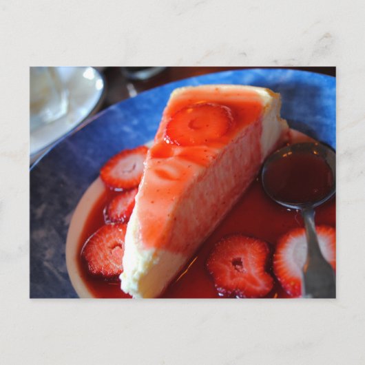 ストロベリーチーズケーキレシピカード ポストカード (正面)