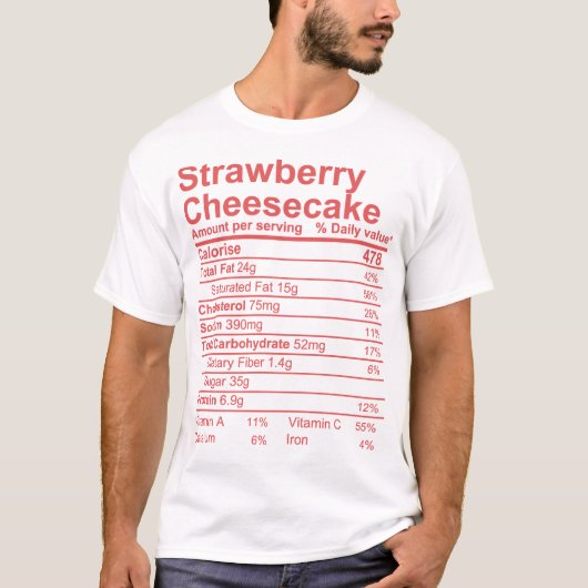 ストロベリーチーズケーキ Tシャツ (正面)