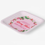 ストロベリーツインシスターズJoint Berry 1st誕生日 ペーパープレート (傾斜あり)