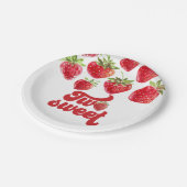 ストロベリーツースイーツセカンドバースデー紙プレート ペーパープレート (アングル)