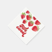 ストロベリーツースイーツセカンドバースデー スタンダードカクテルナプキン (角)
