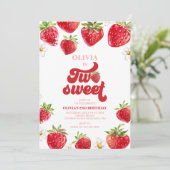 ストロベリーツースイーツセカンドバースデー 招待状 (スタンド正面)