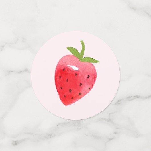 ストロベリーツースイートピンクレッド2nd誕生日パーティー コンフェッティ (スモール正面)