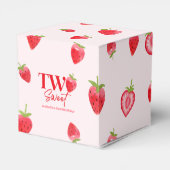 ストロベリーツースイートピンクレッド2nd誕生日パーティー フェイバーボックス (裏面サイド)