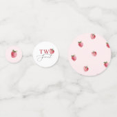 ストロベリーツースウィートバースデーパーティーテーブル紙吹雪 コンフェッティ (正面)