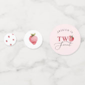 ストロベリーツースウィートバースデーパーティーテーブル紙吹雪 コンフェッティ (裏面)