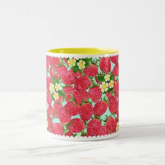 ストロベリーツートーンコーヒーマグ ツートーンマグカップ (中央)