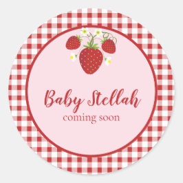 ストロベリーテーマお気に入りステッカー ラウンドシール