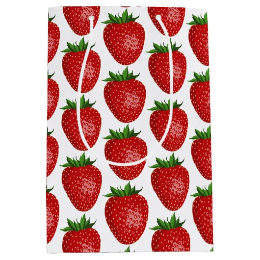 ストロベリーテーマの抱き枕 ミディアムペーパーバッグ (正面)