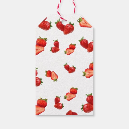 ストロベリーテーマ1stバースデーギフトラベル ギフトタグ (裏面)