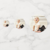 ストロベリーテーマ3-Photo最初の誕生日装飾 コンフェッティ (正面)