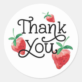 ストロベリーテーマ、誕生日、子供の誕生日 ラウンドシール