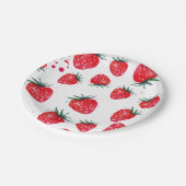 ストロベリーデコール紙プレート ペーパープレート (アングル)