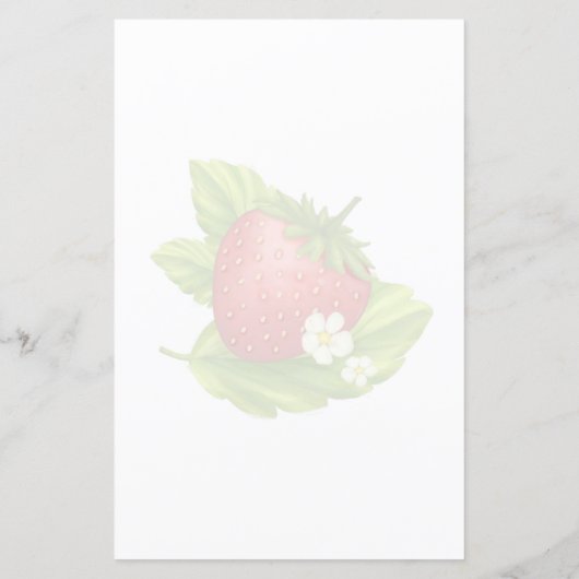 ストロベリーデライトパーソナライズされた文房具 (裏面)