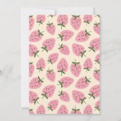 ストロベリーデライトファースト誕生日招待状 招待状 (裏面)