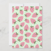 ストロベリーデライトファースト誕生日招待状 招待状 (裏面)