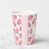 ストロベリーデライトファースト誕生日 紙コップ (右)