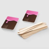 ストロベリートッピング付きアイスクリームバー ハンドファン (組立なし)