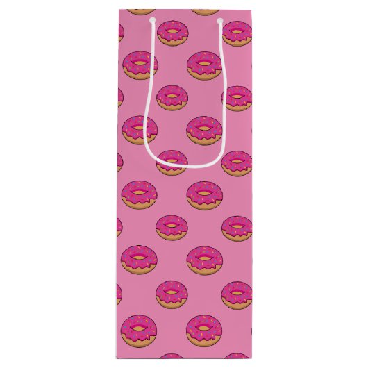 ストロベリードーナツと散水漫画 ワインギフトバッグ (正面)