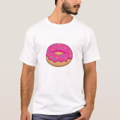 ストロベリードーナツと散水漫画 Tシャツ (正面)