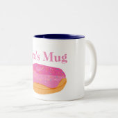 ストロベリードーナツ名前をカスタムする ツートーンマグカップ (正面右)