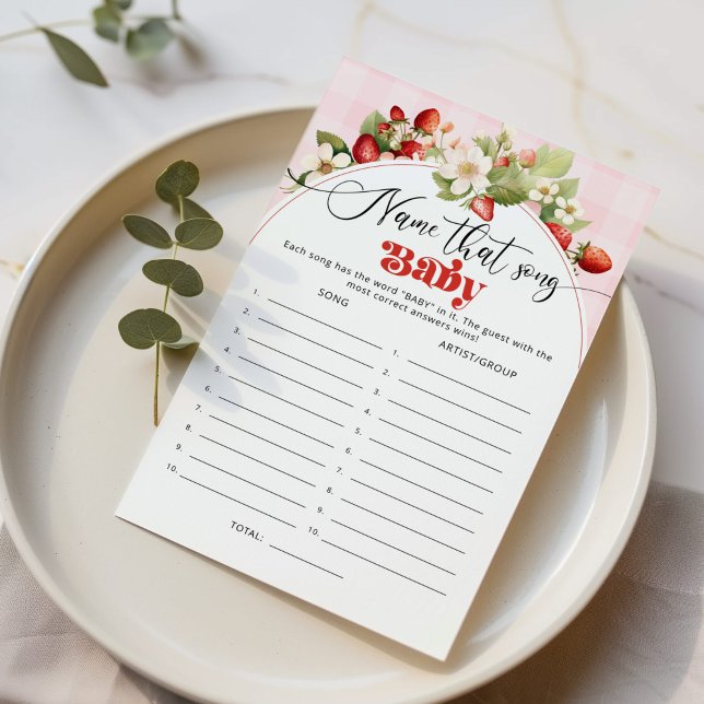 ストロベリーネームその歌の赤ちゃんシャワーゲーム (クリエイターアップロード済み)