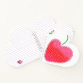 ストロベリーハート形のノート ノートブック (内部)