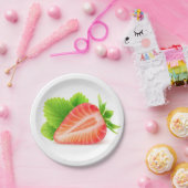 ストロベリーハーフ ペーパープレート (パーティー)