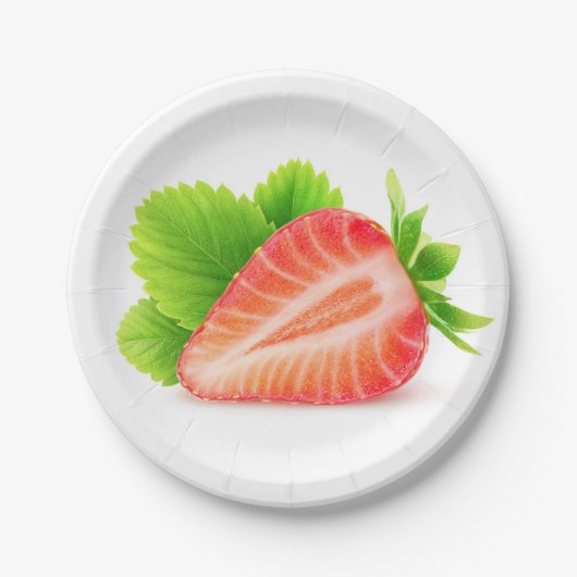 ストロベリーハーフ ペーパープレート (正面)