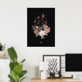 ストロベリーバタフライバイアレクサンドラディカイア ポスター (ホームオフィス)