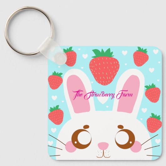 ストロベリーバニー キーホルダー (正面)