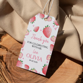 ストロベリーバースデーパーティーありがとうラベル ギフトタグ
