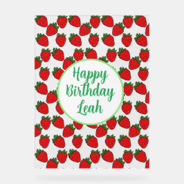 ストロベリーバースデーパーティーテーマ アクリルサイン