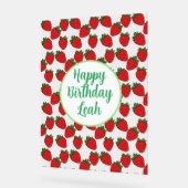 ストロベリーバースデーパーティーテーマ アクリルサイン (傾斜)