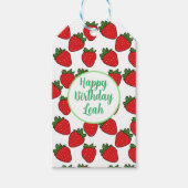 ストロベリーバースデーパーティーテーマ ギフトタグ (正面)