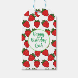 ストロベリーバースデーパーティーテーマ ギフトタグ